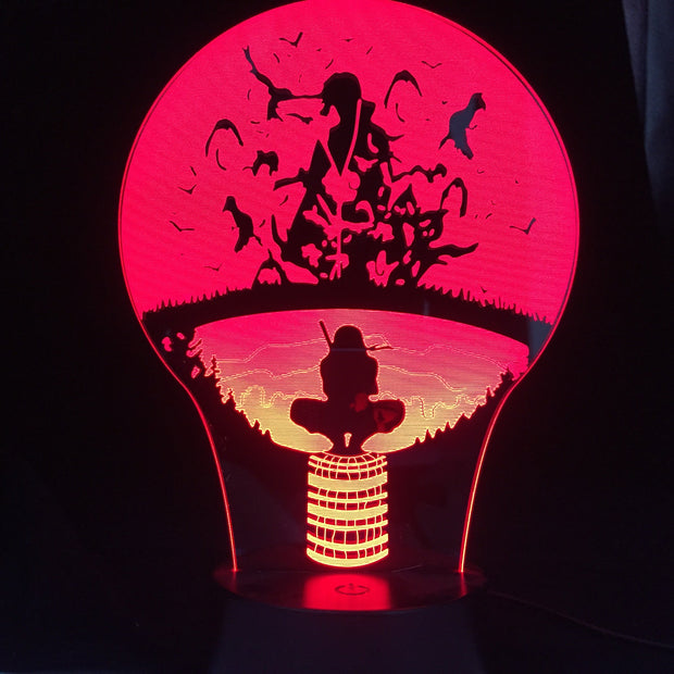 Visual Illusion Anime 3D Night Light Home Bedroom Table Decoration for Children's Festival Birthday Gifts  7 Color Changes With Remote Control LED Lamp