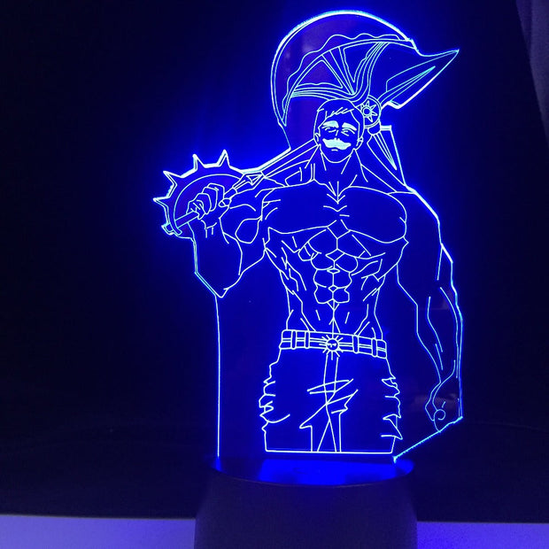 Escanor Anime Seven Deadly Sins Remote Control Baby Kids Birthday 16 Colors Change Gift Lamp Annie Night Lights Christmas Light