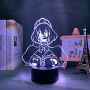 3D LED Lamp Anime Figure High Rise Invasion The Maid Mask Bedroom Desk Decoration Small Night Light for Children's Festival Birthday Gifts
