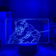 Kimetsu No Yaiba Inosuke Hashibira Small Night Light for Kids Home Decor  USB link Charging Neon Lights 3D LED Lamp Anime