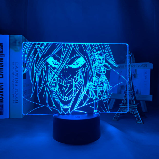 Acrylic 3d Lamp Attack on Titan Levi Ackerman for Home Room Decor Light Child Gift Attack on Titan LED Night Light Anime