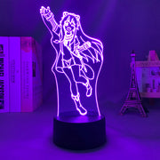 3D LED Lamp Anime Figure Bedroom Desk Decoration Small Night Light for Children's Festival Birthday Gifts The Rising USB link Charging