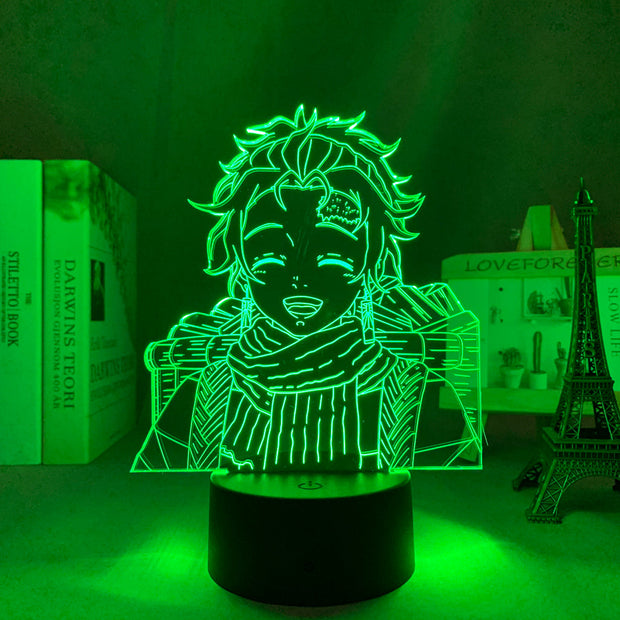 3D LED Lamp Anime  Demon Slayer Tanjiro Kamado Small Night Light for Kids  Home Bedroom Desk Decoration USB Charging
