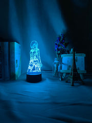3d Lamp Attack on Titan Mikasa Ackerman Figure Kids Nightlight for Room Decoration Led Color Changing Night Light Anime Gift