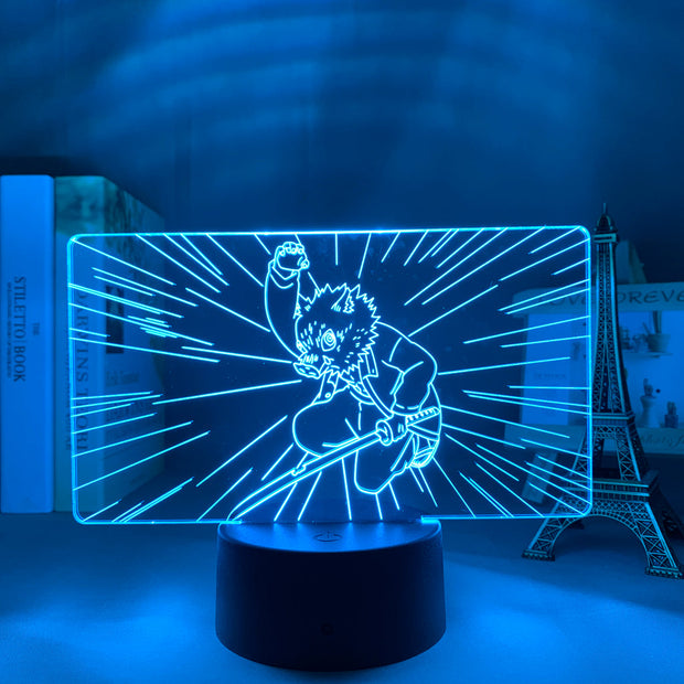 3D LED Night Lamp  Kimetsu No Yaibafor Kids Home Decor Children's Festival Birthday gifts USB link Charging Neon Lights 7 Colors