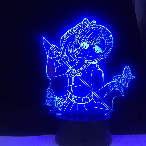 Demon Slayer Tsuyuri Kanawo Colors Change 3d Led Nightlight Anime Home Party Decoration Acrylic Night Lamp Dropshipping Best