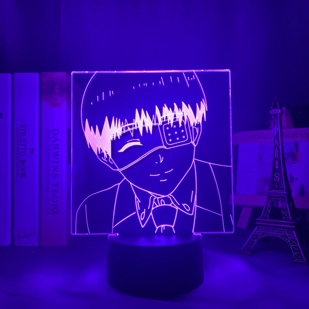 3d Lamp Anime Tokyo Ghoul Ken Kaneki Light for Kids Bedroom Decor Night Light Birthday Gift Manga Gadget Tokyo Ghoul Lamp Kaneki
