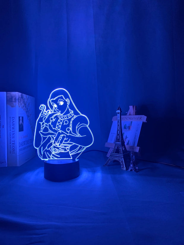 Acrylic Led Night Light Anime Hunter X Hunter Bedroom Decor Light for Kid Child Birthday Gift HXH Illumi Zoldyck Figure 3d Lamp