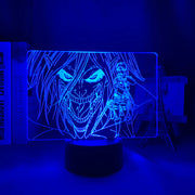 Acrylic 3d Lamp Attack on Titan Levi Ackerman for Home Room Decor Light Child Gift Attack on Titan LED Night Light Anime