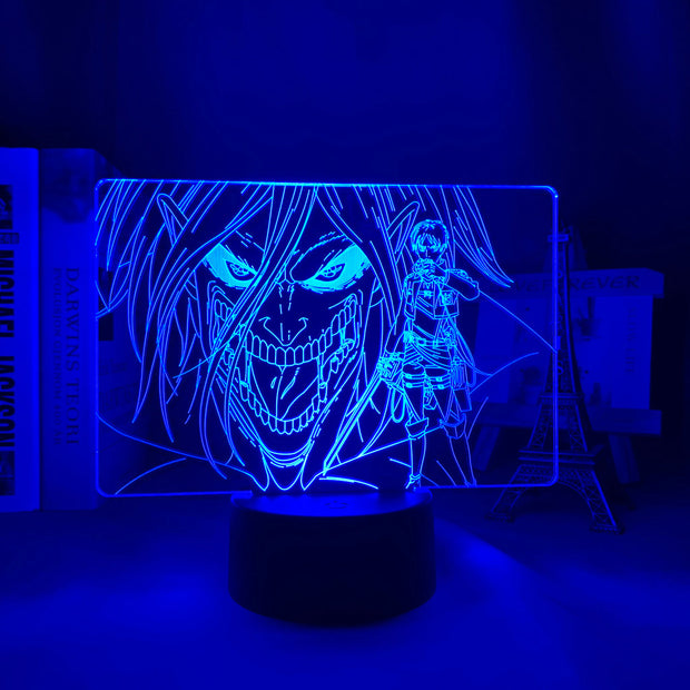 Acrylic 3d Lamp Attack on Titan Levi Ackerman for Home Room Decor Light Child Gift Attack on Titan LED Night Light Anime