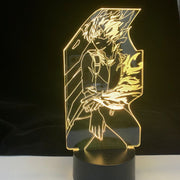 Anime My Hero Academia Shoto Todoroki for Bedroom Acrylic 3D Lamp Decor Nightlight Kids Fans Birthday Gift Manga Led Night Light