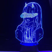DARLING in the FRANXX Zero Two 002 3D Led Illusion Night Lights Anime Lamp Led Lighting For Birthday Girls Party Best gift