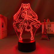 3D LED Lamp Anime Figure Bedroom Desk Decoration Small Night Light for Children's Festival Birthday Gifts Akame Ga Kill Mine