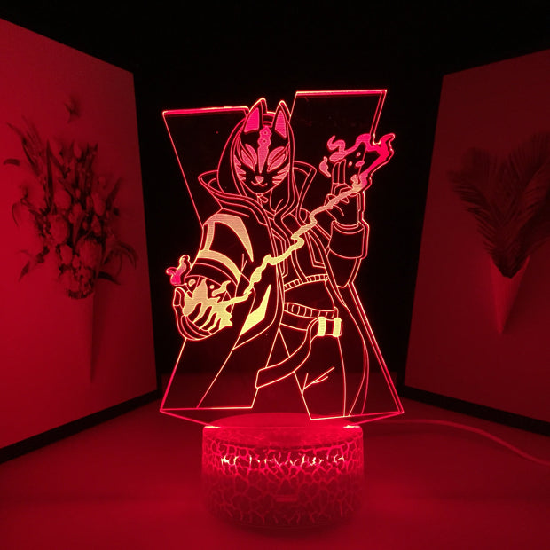 Desk Lamp Neon Lamp Acrylic 3D LED Battle Royale Figure for Kids Children's Birthday Present 7 Colors