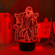 3D LED Lamp Anime Figure Manga Moriarty The Patriot William James Moriarty Bedroom Desk Decoration Small Night Light for Children's Festival Birthday Gifts Neon Lights With Remote