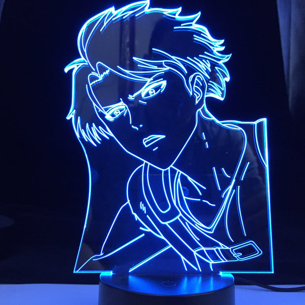 Attack on Titan Levi Ackerman Acrylic 3d Lamp for Home Room Decor Light Child Gift Levi Ackerman LED Night Light Anime
