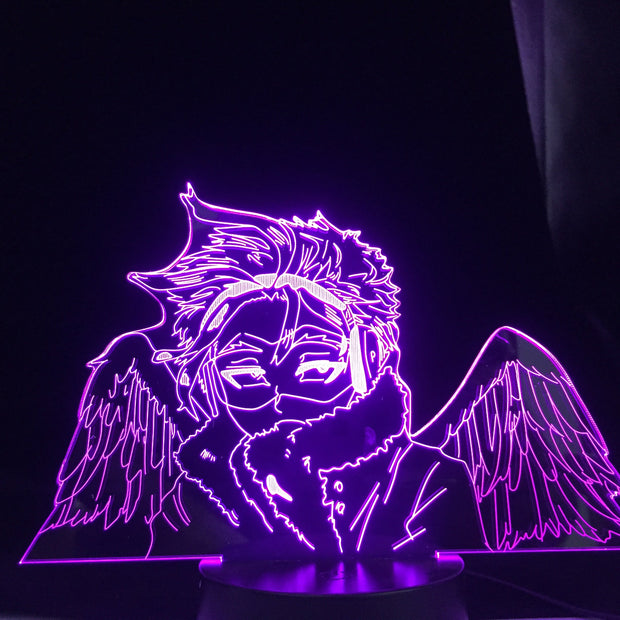 Hawks Lamp Anime for Bedroom Decor Child Kids Birthday Gift Manga Gadget Dropshipping Hawks Led Night Light My Hero Academia