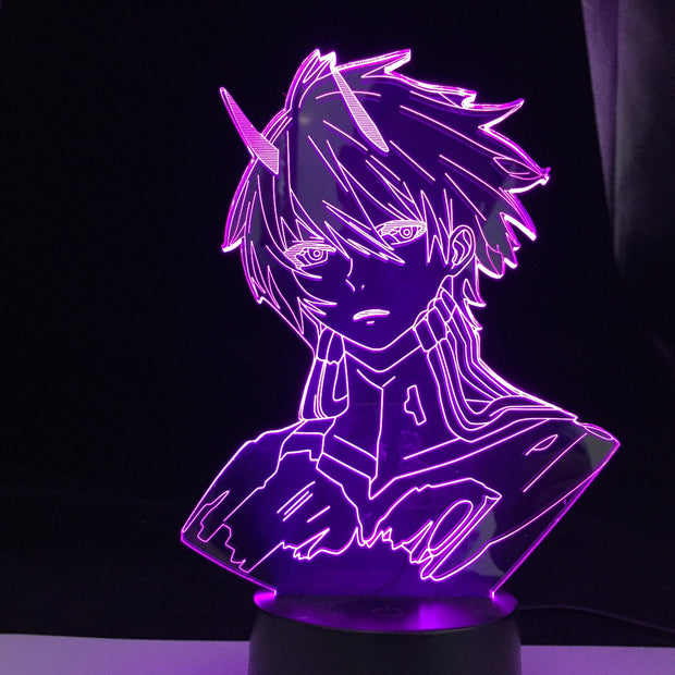 DARLING In The FRANXX Hiro Led Night Light For Bedroom Decor Nightlight Anime Gift Table 3d Lamp CODE 016 DARLING In The FRANXX