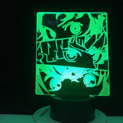 DEMON SLAYER PANEL LED ANIME LAMP DEMON SLAYER KIMETSU NO YAIBA Kid Child Nightlight Bedside Desk Lamp Japanese Led Night Light