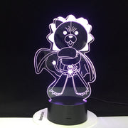 Angry Bear 3d Lamp Teenager's Favorite USB Nightlight Bedside 3D Optical Led Night Light Sensor Decor Dropshipping