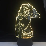 SHOTA AIZAWA 3d LED ANIME LAMP MY HERO ACADEMIA 3D Led 7 Colors Light Japanese Anime Remote Control Base Table Lamp Dropship