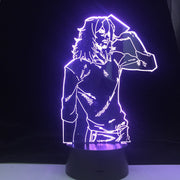 SHOTA AIZAWA 3d LED ANIME LAMP MY HERO ACADEMIA 3D Led 7 Colors Light Japanese Anime Remote Control Base Table Lamp Dropship