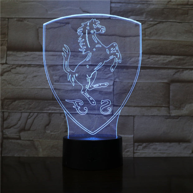 Creative 3D LED Lamp Night Light Unicorn Horse RGB Bulb Party Decoration Christmas Gift Cartoon Luminaria Lampara Dropship 2974