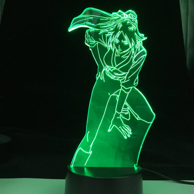 Bleach Yoruichi Shihouin for Home Decoration Nightlight Cool Birthday Gift Acrylic Led Night Lamp Yoruichi Bleach 3d Light Anime