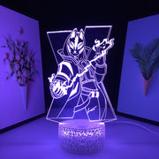 Desk Lamp Neon Lamp Acrylic 3D LED Battle Royale Figure for Kids Children's Birthday Present 7 Colors