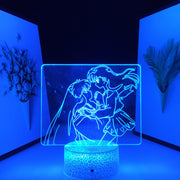 Anime Figure Inuyasha Kagome Desk Lamp Small Night Lamp Room Warm Decoration Multiple Color Changes With Remote Control