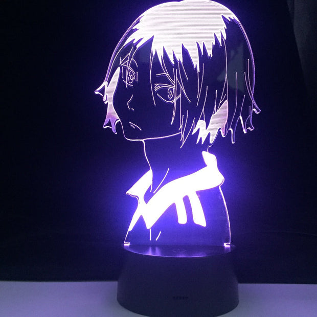 HAIKYUU KENMA KOZUME 3D PROFILE LED ANIME LAMP Led 7 Colors Light Japanese Anime Remote Control Base Table Lamp Dropshipping