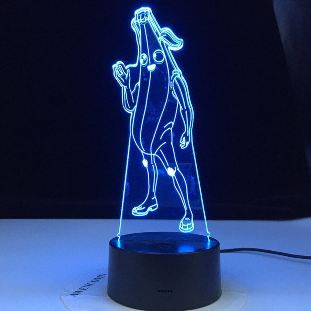 Banana Man Peely Model Season 8 3D illusion Lamp Battle Royale Decoration Night Lights Perfect Stay Home Gifts For Family Friend