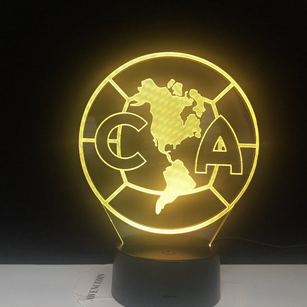 Novelty 7 Color change Creative 3D CA North America Map Acrylic Visual Light LED Lamp Decoration Lamps Bedroom Night Light Gifts