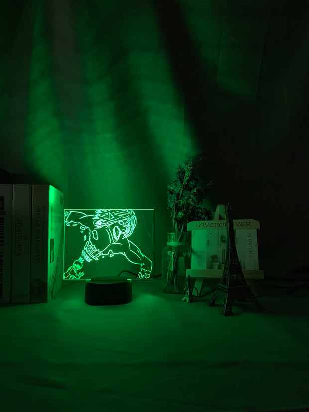 3d Night Light Eren Yeager Titan Nightlight for Kids Bedroom Decor Light Color Changing Table Night Lamp Attack on Titan Gift