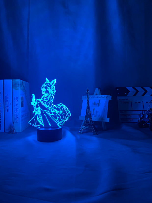 3d Lamp Anime Demon Slayer Kocho Kanae Light for Bedroom Decor Child Kids Birthday Gift Manga Kocho Kanae Lamp Kimetsu No Yaiba
