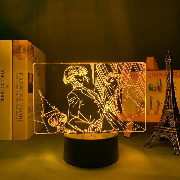 3D LED Lamp Anime Figure Manga Moriarty The Patriot Led Bedroom Desk Decoration Small Night Light for Children's Festival Birthday Gifts