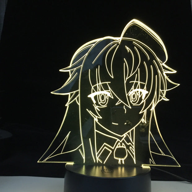 High School DxD Anime Led Light for Home Decoration Birthday Gift Manga 3D Night Lamp Rias Gremory High School DxD Dropshipping