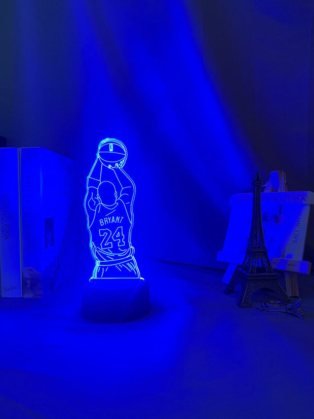 Led Night Light Kobe Jump Shoot Figure Back View Bedroom Decor Nightlight Desk 3d Lamp Dropshipping Kobe Bryant Memorial Gifts