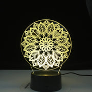 Artistic Modeling Abstract 3d Lamp 7 Color Led Night Lamps For Kids Touch Led Usb Table Lampara Lampe Baby Sleeping Nightlight