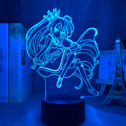Anime No Game No Life Shiro Led Night Light for Bedroom Decor Birthday Gift Night Lamp No Game No Life Shiro Light Gadget