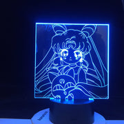 Sailor Moon Led Night Light for Girls Bedroom Decor Light Touch Sensor RgbW Colorful Nightlight Anime Characters 3d Table Lamp
