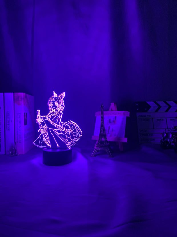 3d Lamp Anime Demon Slayer Kocho Kanae Light for Bedroom Decor Child Kids Birthday Gift Manga Kocho Kanae Lamp Kimetsu No Yaiba