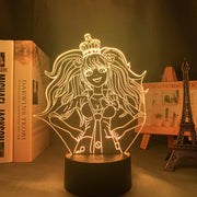 Danganronpa Led Night Light Junko Enoshima Lamp for Room Decor Kids Child Gift Danganronpa Acrylic Table 3d Lamp Junko Enoshima