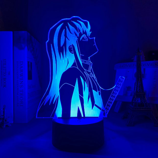 Kimetsu no Yaiba Muichiro Tokito Led Night Light for Bedroom Decor Gift Nightlight Anime 3d Lamp Muichiro Tokito Demon Slayer