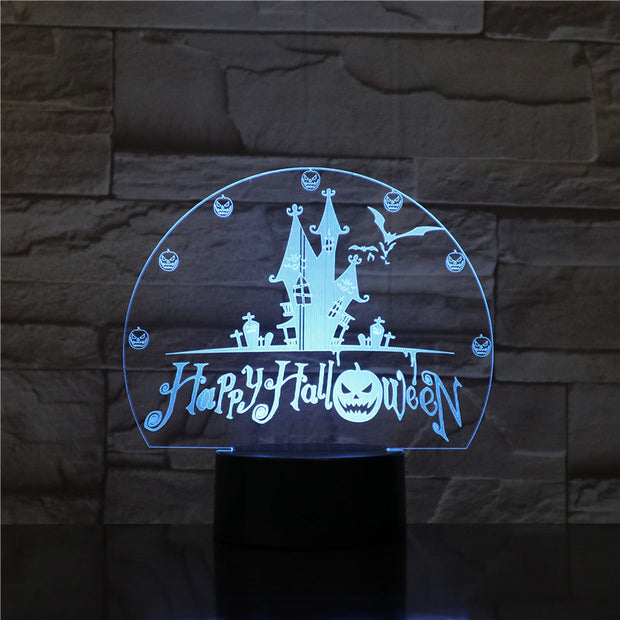 3D Lamp Halloween Festival Best Present for Children Dropshipping 2019 Visual Light Effect Awesome Decor Night Light Lamp 1761