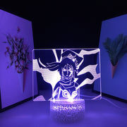 Bleach Anime Yoruichi Shihouin  Night Light Home Bedroom Table Decoration for Children's Festival Birthday Gifts 7 Color Changes  LED Lamp