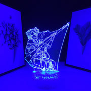 Anime Attack on Titan Annie Leonhart Manga Lamp Multi Color Conversion With Remote Control Compact And Convenient Neon Lamp