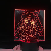 Sailor Moon Led Night Light for Girls Bedroom Decor Light Touch Sensor RgbW Colorful Nightlight Anime Characters 3d Table Lamp