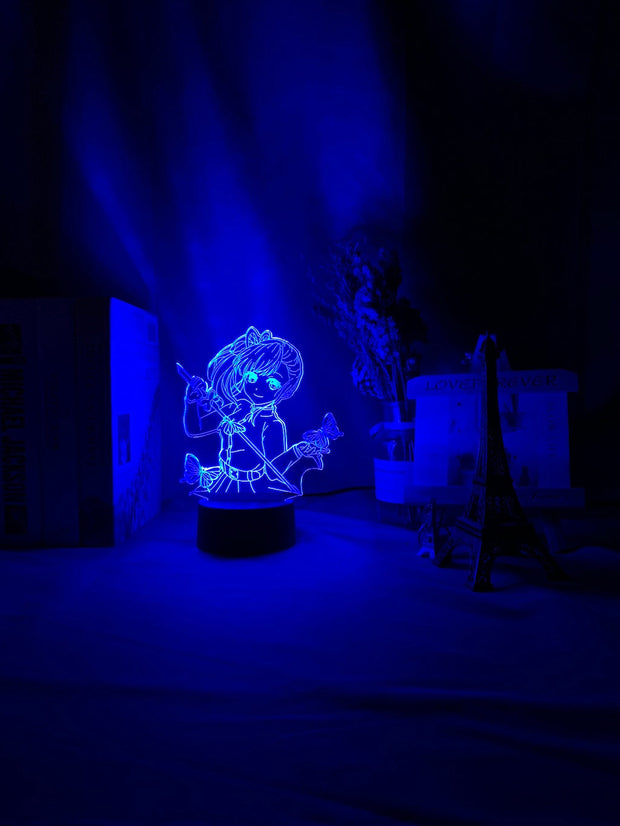 Anime Demon Slayer Tsuyuri Kanawo Figure Led Night Light for Girls Room Decor Nightlight Kimetsu No Yaiba Gift Table 3d Lamp