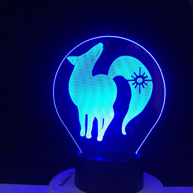 BAN FOX GREED 3d LED ANIME LAMP (THE SEVEN DEADLY SINS) Manga Gift Anime 3d Lamp Night Light Lamp Otaku Gift Fast Dropshipping